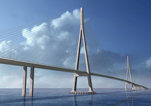 Steel structure of bridge