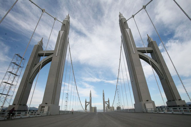 Steel structure of bridge