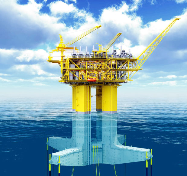 Steel structure of offshore marine